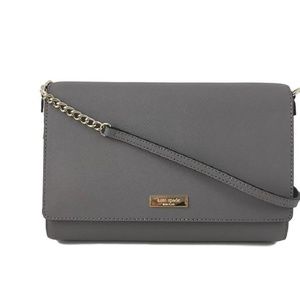 Tilden Place Cliff Grey Saffiano Leather CrossBody